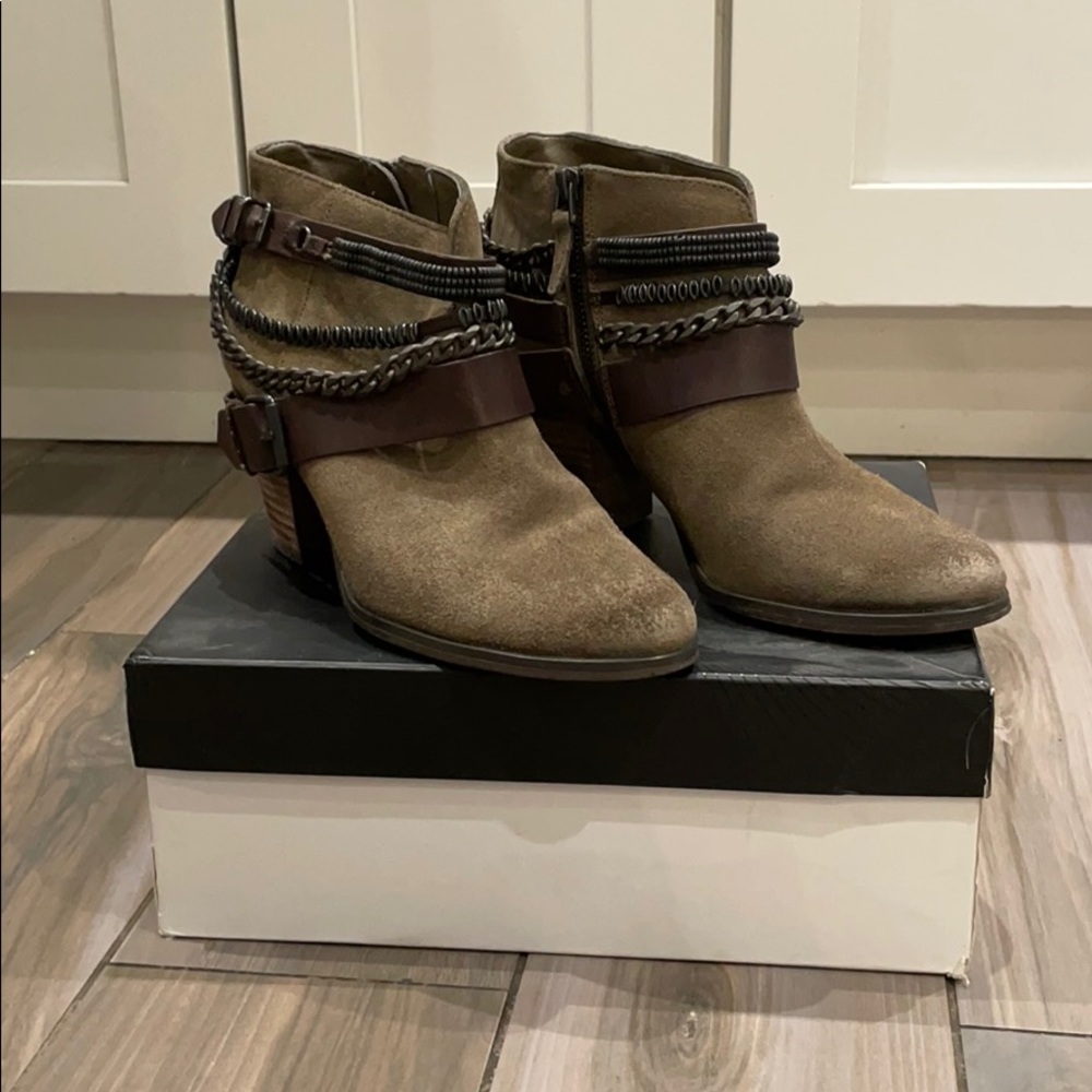 Trouve olive green booties